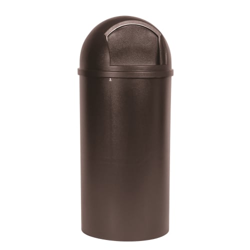 Rubbermaid Marshal 25 Gallon Classic Containers, Brown